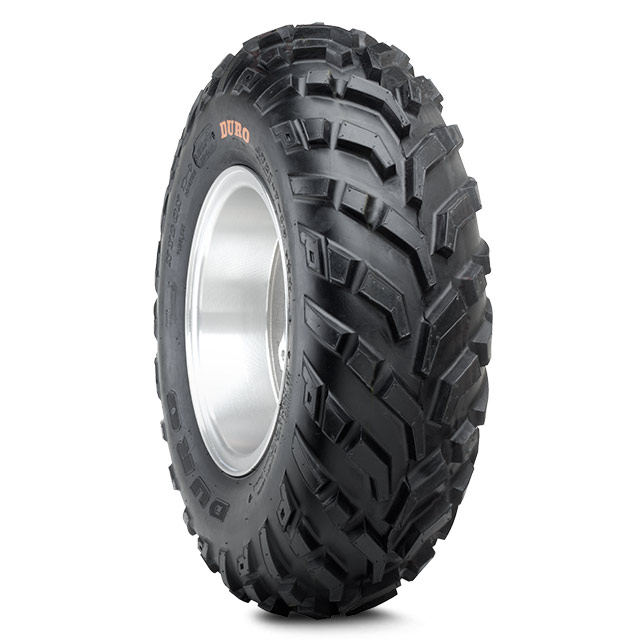 Duro HF244 Desert/X-Country Tire Position: Front/Rear Tire Application: Mud/Snow 31-24409-2512A Tire Type: ATV/UTV 25x12x9 Rim Size: 9 Front/Rear Tire Size: 25x12x9 Tire Ply: 2 
